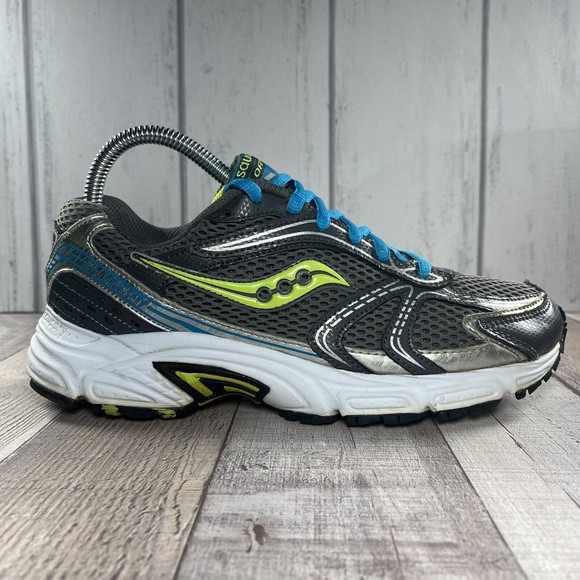 Saucony Oasis Grid Mesh Women's Running Shoes Gray Silver Lime Size 8 15096-6 - Picture 5 of 11